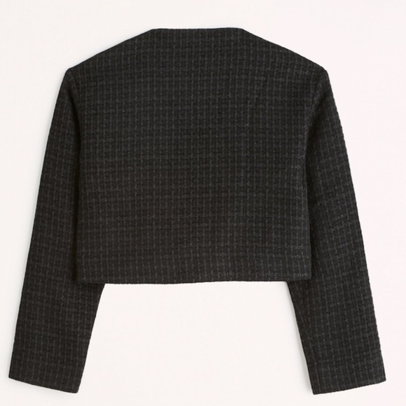Abercrombie & Fitch Collarless Tweed Jacket - Picture 3 of 8